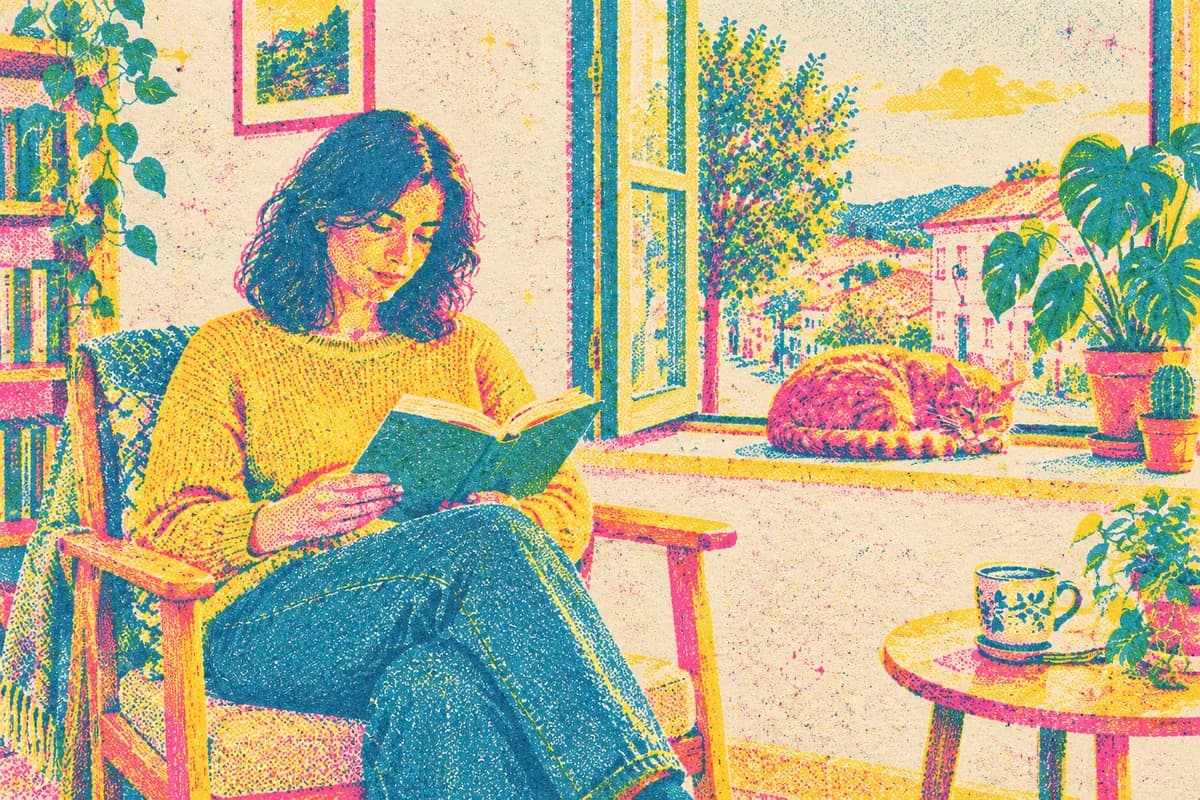 Muestra del estilo Risograph