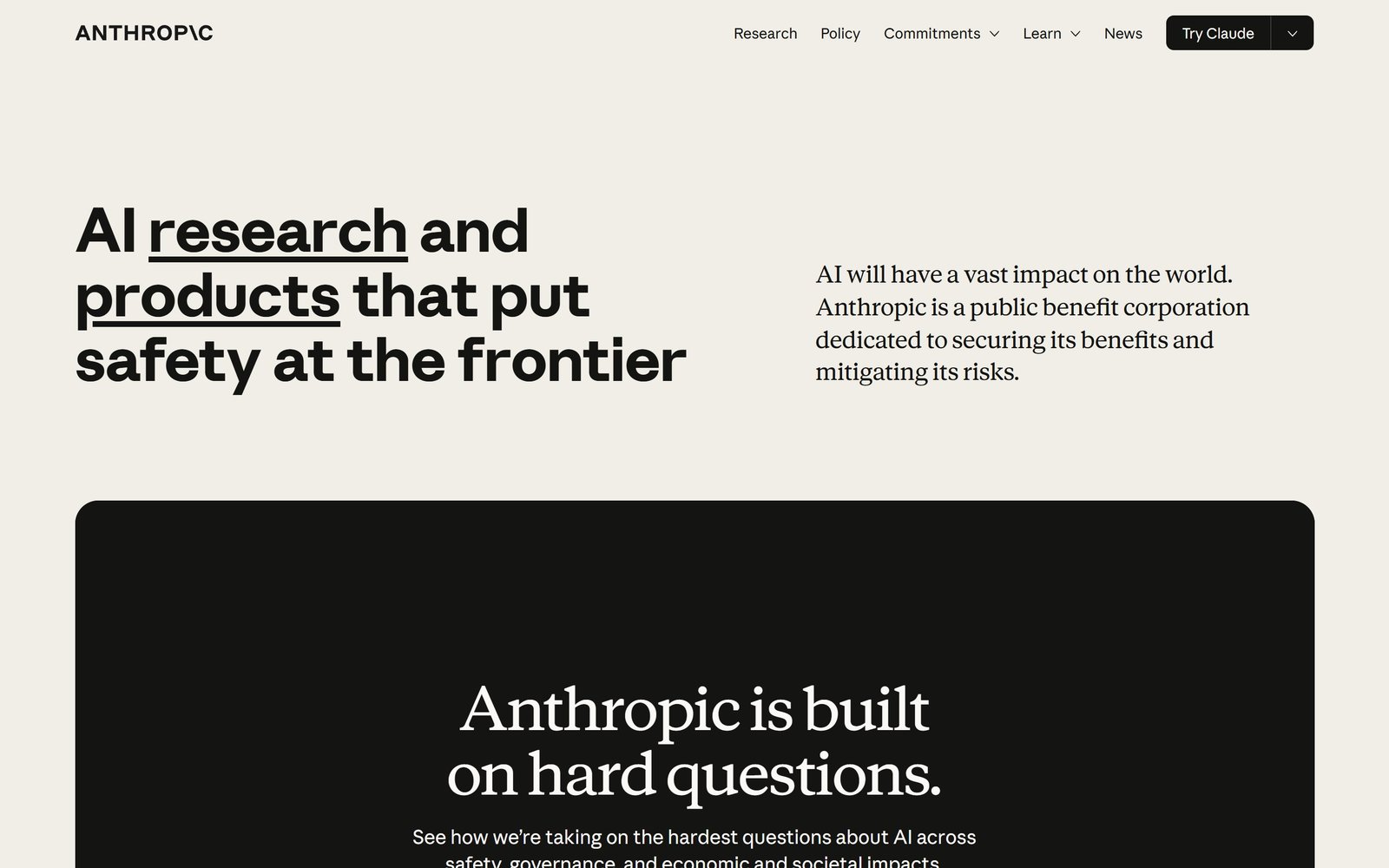Hero del style guide Anthropic